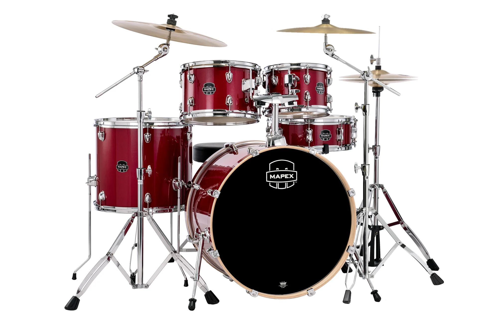 Mapex Venus 22'' 5pc Drum Kit, Crimson Red Sparkle